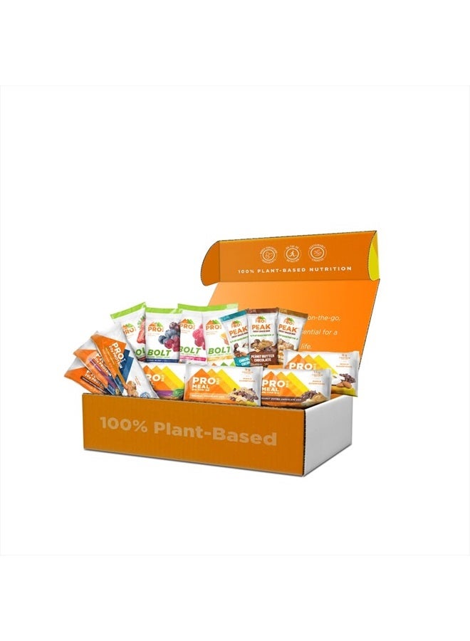 PROBAR – Plant-Based Starter Pack - Gluten-Free, Non-GMO, Healthy, High Protein Snacks - Natural Energy for Hiking, Cycling, Camping, Snowboarding, Skiing 14 Count(Pack of 1)
