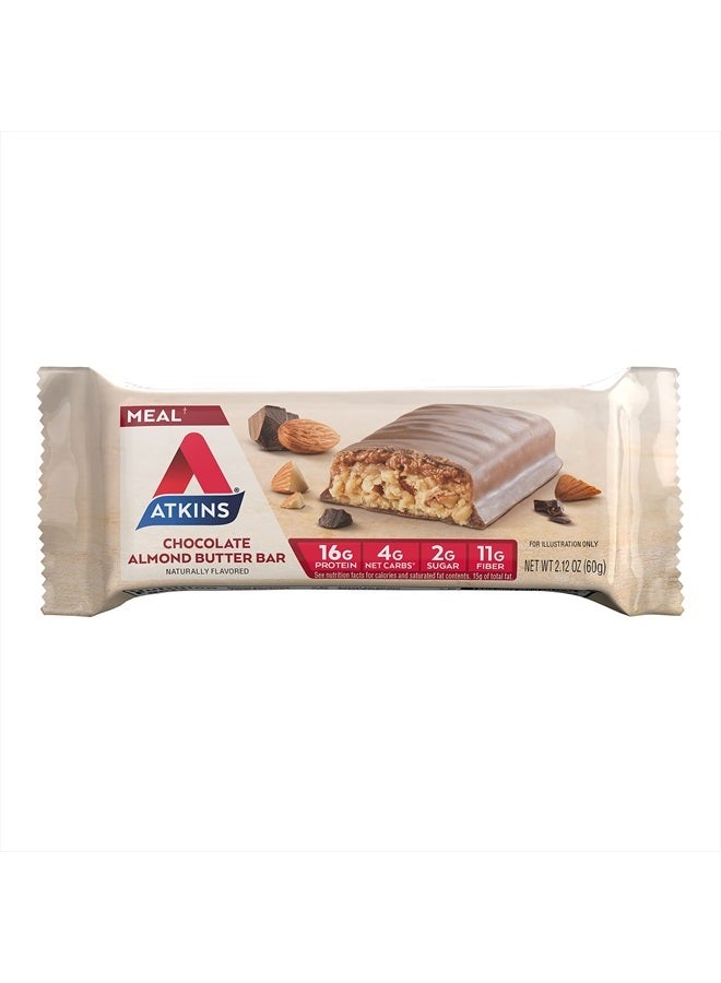 Chocolate Almond Butter Protein Meal Bar, Keto Friendly, 5 Count