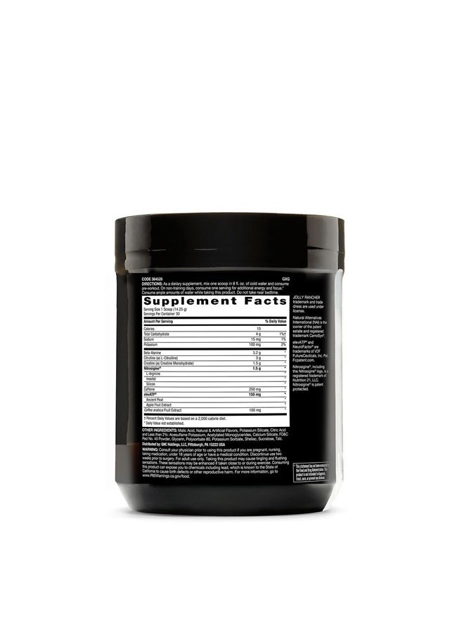 LIT | Clinically Dosed Pre-Workout Powder | Contains Caffeine, L-Citrulline, Beta-Alanine, and Nitric Oxide | Jolly Rancher Cherry | 30 Servings