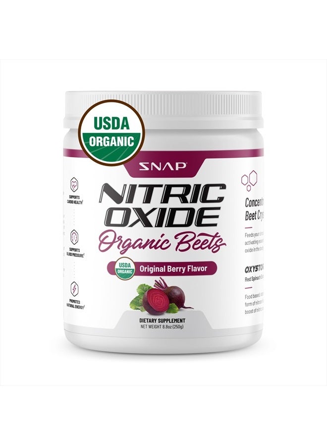 USDA Organic Beet Root Powder, 3-in-1 Nitric Oxide Supplement, Support Healthy Blood Circulation, 250g