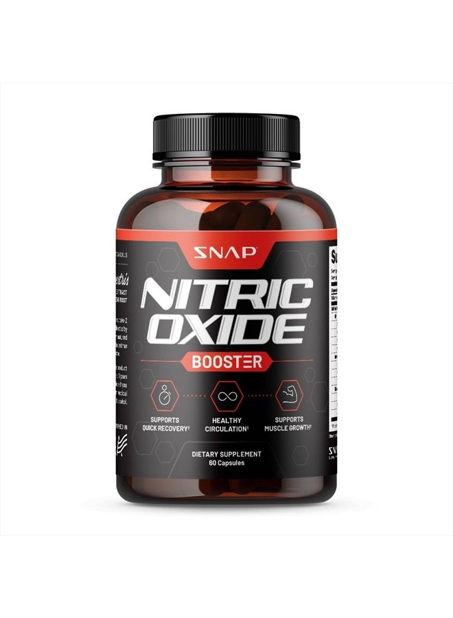 Nitric Oxide Booster, Nitric Oxide Supplement for Blood Circulation and Blood Flow, 60 Capsules