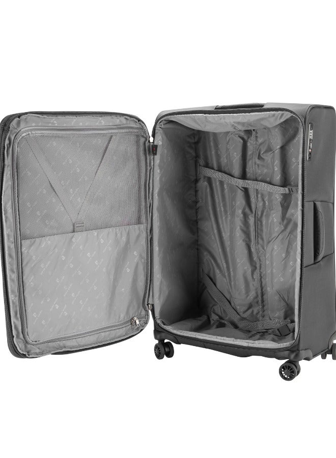 Pierre Cardin Softside Luggage Set of 3, Lightweight and Darable Material , TSA Lock, UNISEX Travel Suitcase