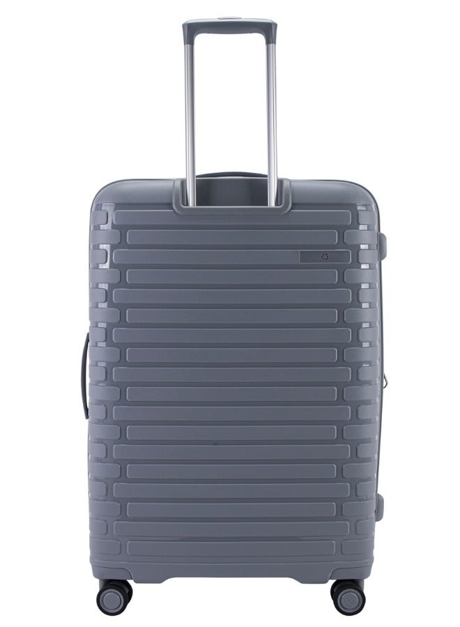 Unbreakable Luggage Unisex ,Double Zipper ,Expandable, TSA Lock With 4 Double Silent Wheels (Set of 4, BLUE)