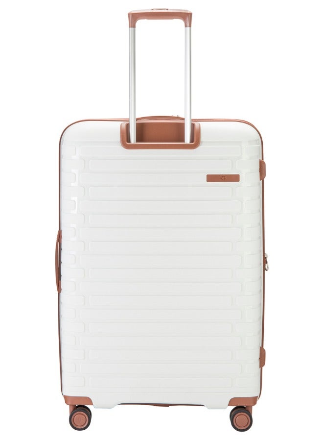 Bern UNBREAKABLE Luggage fro travel,TSA Approved Suitcase With 4 Double Wheels (Set of4.wHITE)