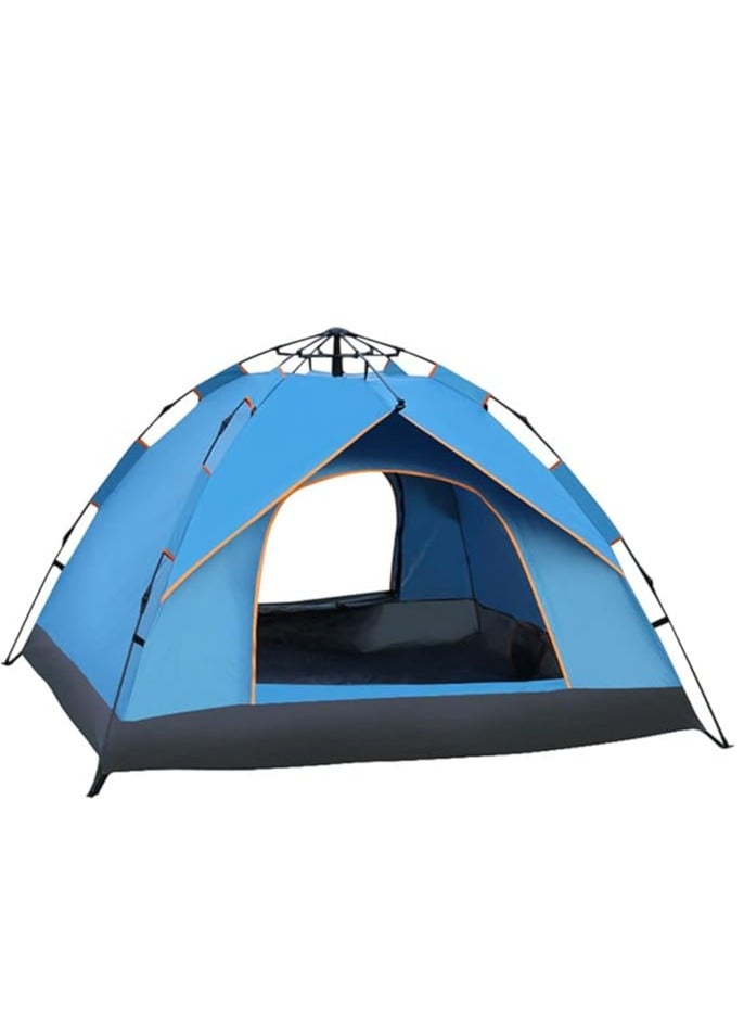 Portable Outdoor Camping Tent Waterproof Camp Tent for 3-4 Persons Pop up Tent