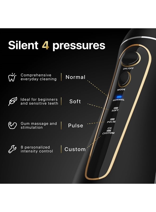 Water Dental flosser Teeth Picks - Braces Cordless Oral Irrigator Portable Rechargeable Travel Irrigation Cleaner IPX7 Waterproof Electric Professional Flossing Teeth Cleaning for Home