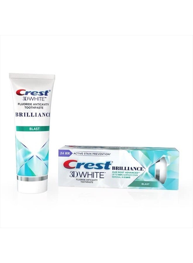 3D White Brilliance Blast Teeth Whitening Toothpaste, 3.9 oz