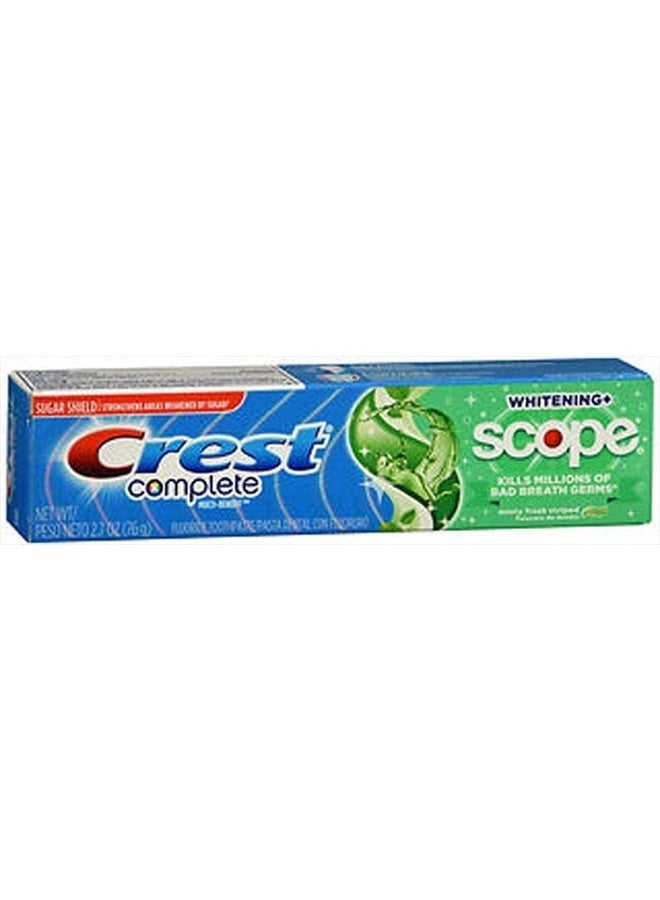 Complete Multi-Benefit Whitening + Scope Minty Fresh Flavor Toothpaste 2.7 Oz (Pack of 4)