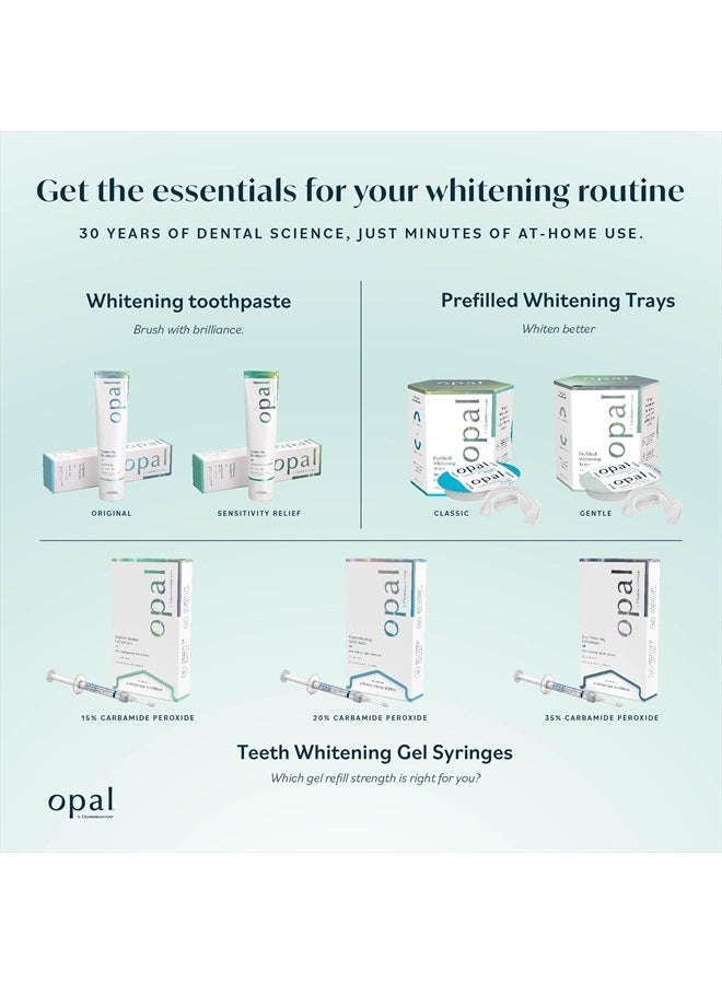 Opal by Opalescence Teeth Whitening Toothpaste (Pack of 3) - Cool Mint Original Formula - Oral Care, Gluten-Free - 4.7 Ounce Made by Ultradent.- OPAL-TP-5760-3