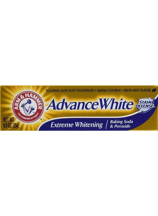 Arm and Hammer Advance Whitening Toothpaste .9 Oz Travel Size 4 Pk.