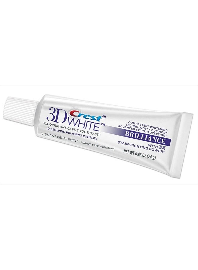 3D White Fluoride Anticavity Toothpaste 0.85 oz (Pack of 2)