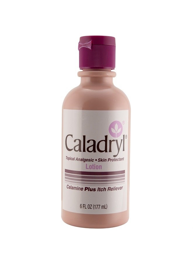 Calamine Lotion by Caladryl, Skin Protectant plus Itch Relief, 6 Fl Oz