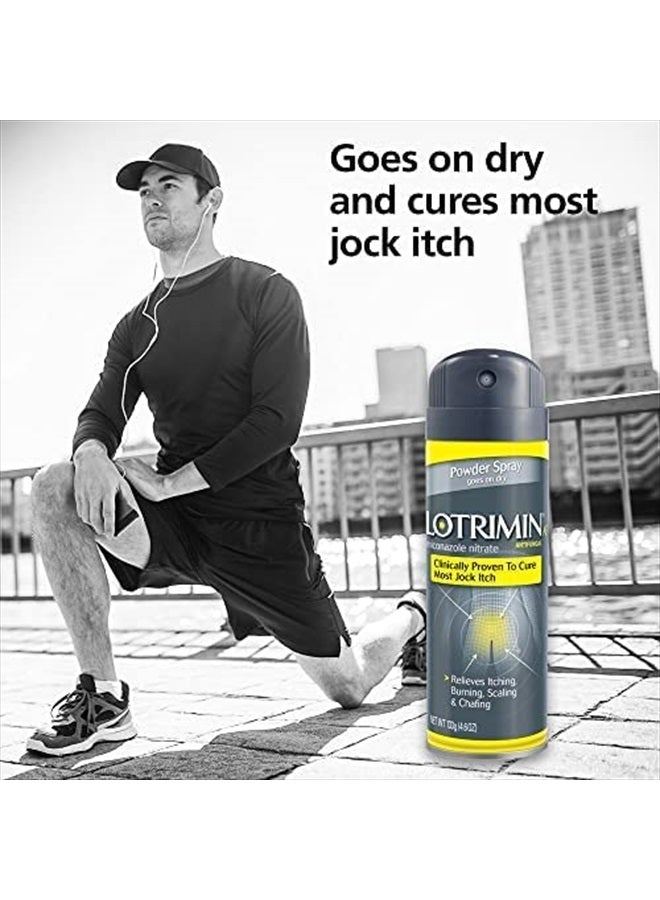 AF Jock Itch Antifungal Powder Spray, Miconazole Nitrate 2% - Treatment of Most Itch, 4.6 Ounces (133 Grams) Spray Can (Pack 3)