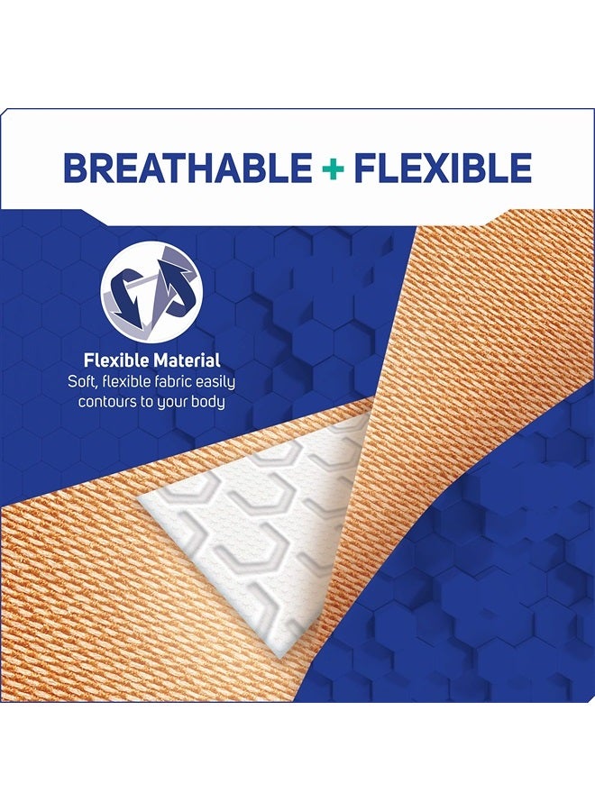 Fabric Adhesive Bandages, 200 ct Bulk Assorted Sizes | Flexible + Breathable Protection Helps Prevent Infection for First Aid and Wound Care