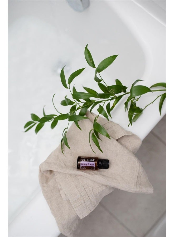 doTERRA - Clary Sage Essential Oil - Promotes Healthy-Looking Hair and Scalp, Calming and Soothing to The Skin; for Diffusion, Internal, or Topical Use - 15 mL