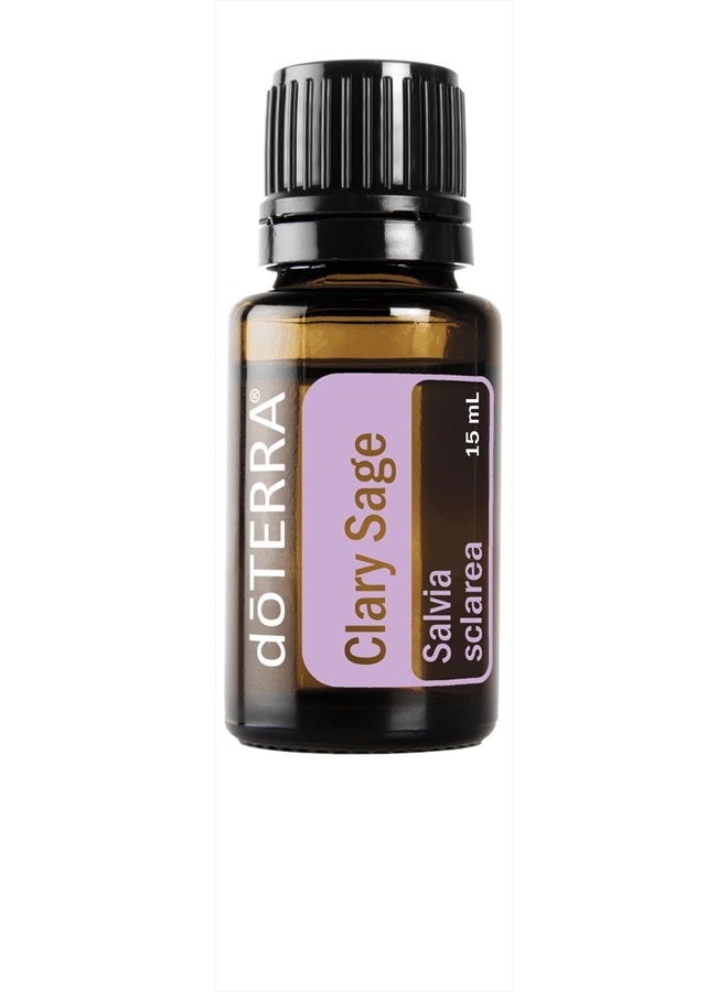 doTERRA - Clary Sage Essential Oil - Promotes Healthy-Looking Hair and Scalp, Calming and Soothing to The Skin; for Diffusion, Internal, or Topical Use - 15 mL