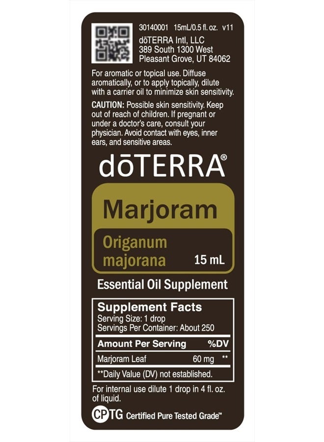 doTERRA - Marjoram Essential Oil - 15 mL