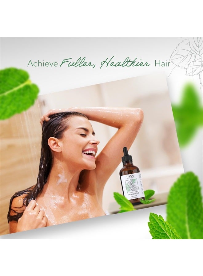 ® California Bottled Peppermint Essential Oil for Diffuser 4 Fl oz (120ml) - Natural & Pure Peppermint Oil for Hair Growth - Perfect for Aromatherapy & DIY, Essential Oil Peppermint