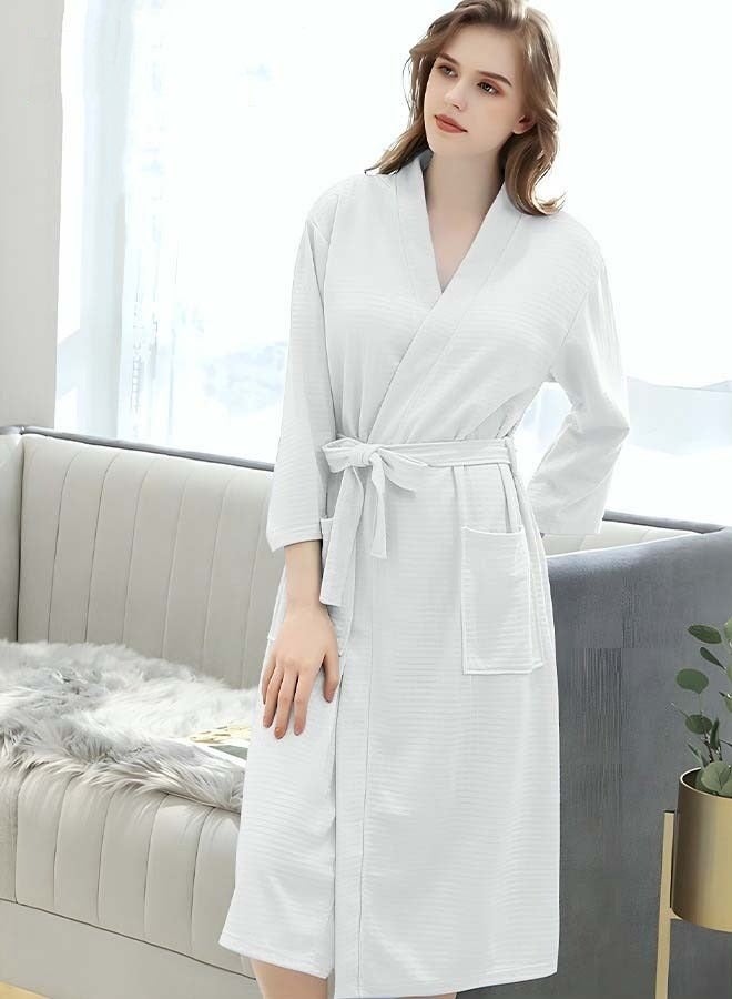 Women's Bathrobe Light Super Absorbent Skin-friendly Home Clothes Nightgown Suitable For All Seasons M (40-60Kg)