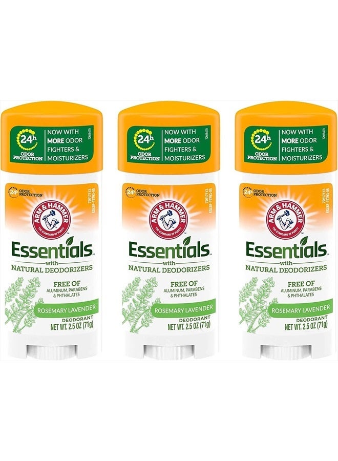 Essentials Natural Deodorant, Fresh - 2.5 oz - 3 pk