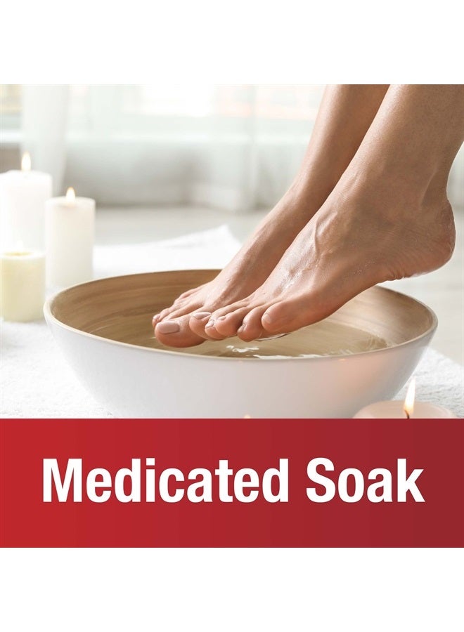 Athlete's Medicated Foot Soak, Bath for 5-in-1 Rapid Symptom Relief, 12 Count, (Pack of 1)