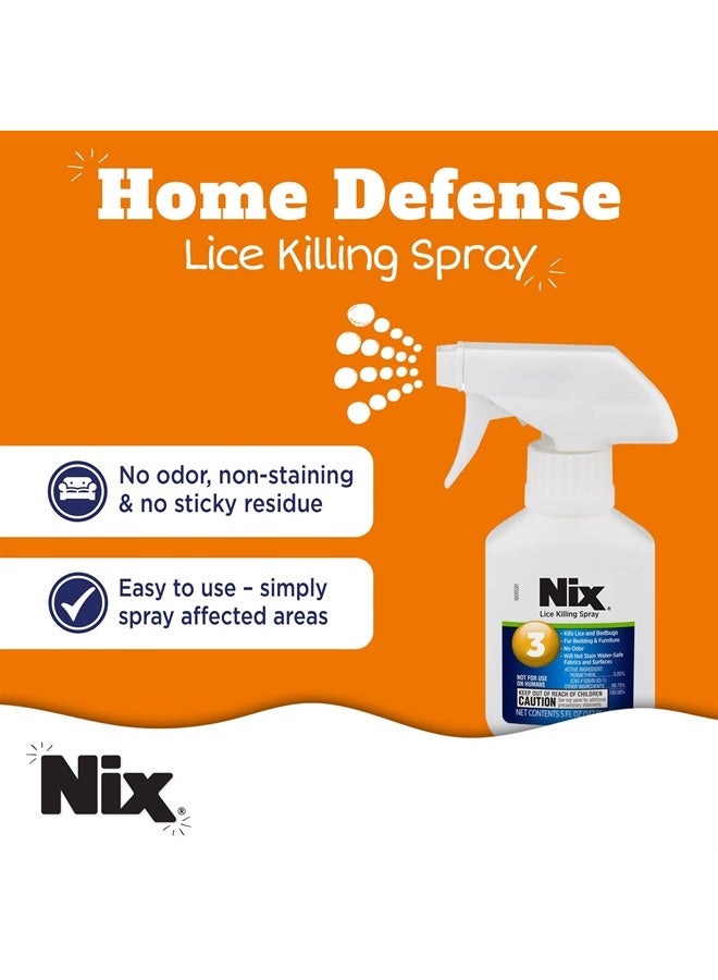 Lice & Bedbug Killing Spray for Home, Bedding & Furniture, 5 fl oz