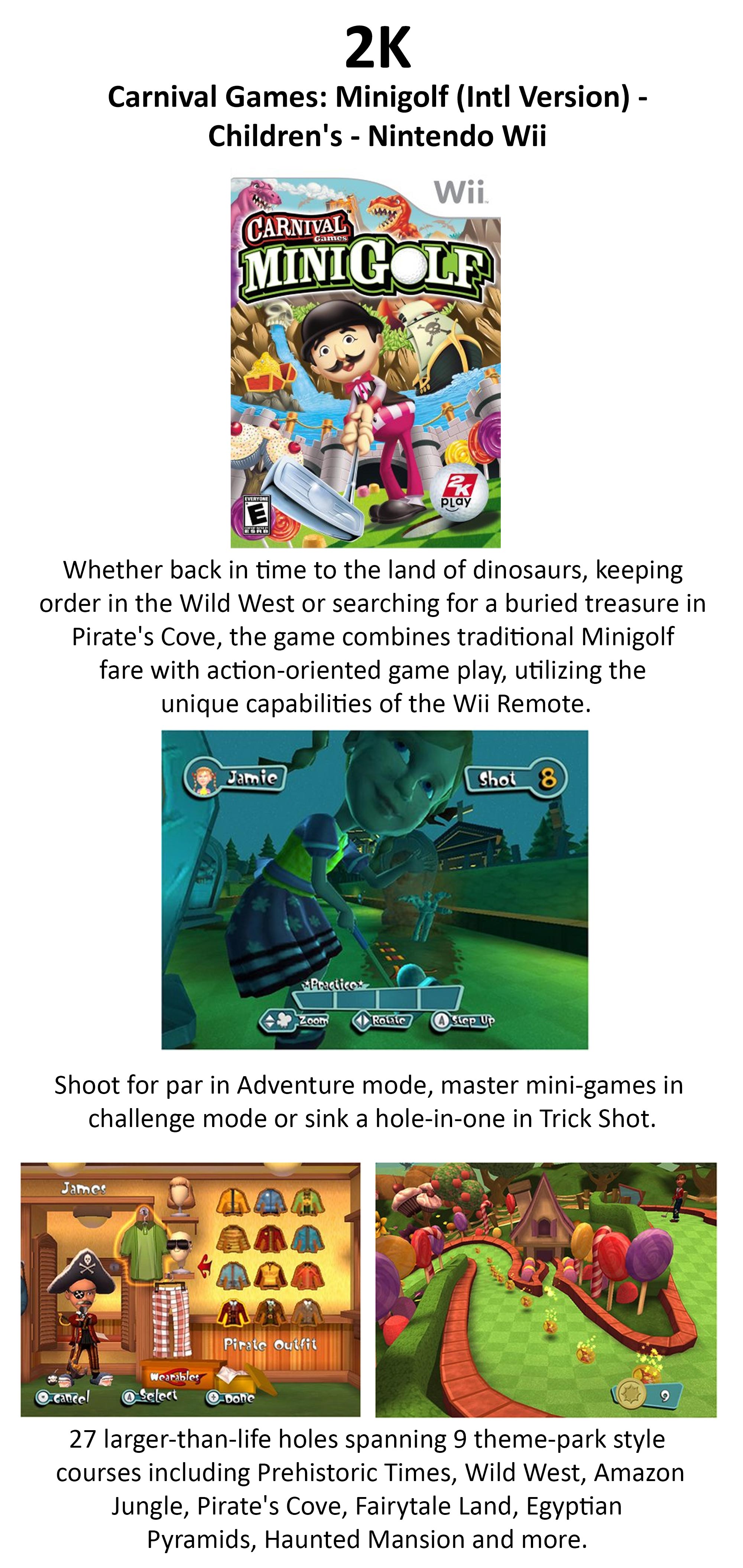 Carnival Games: Minigolf (Intl Version) - Children's - Nintendo Wii