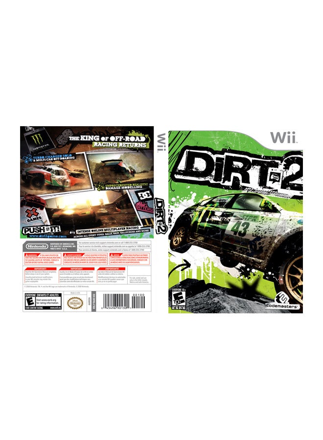 Colin McRae: Dirt 2 - Nintendo WII - racing - nintendo_wii