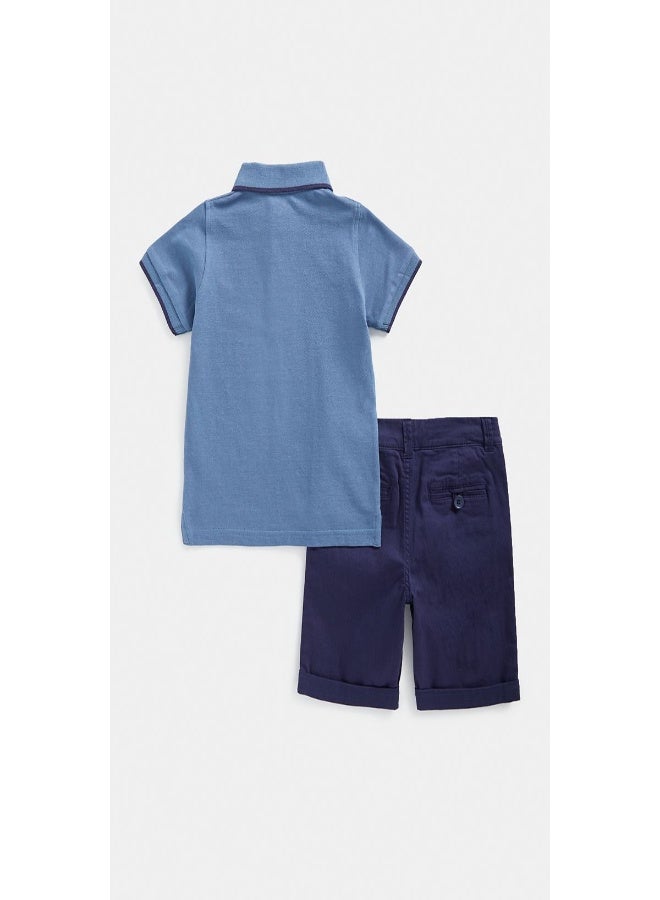 Polo Shirt and Shorts Set