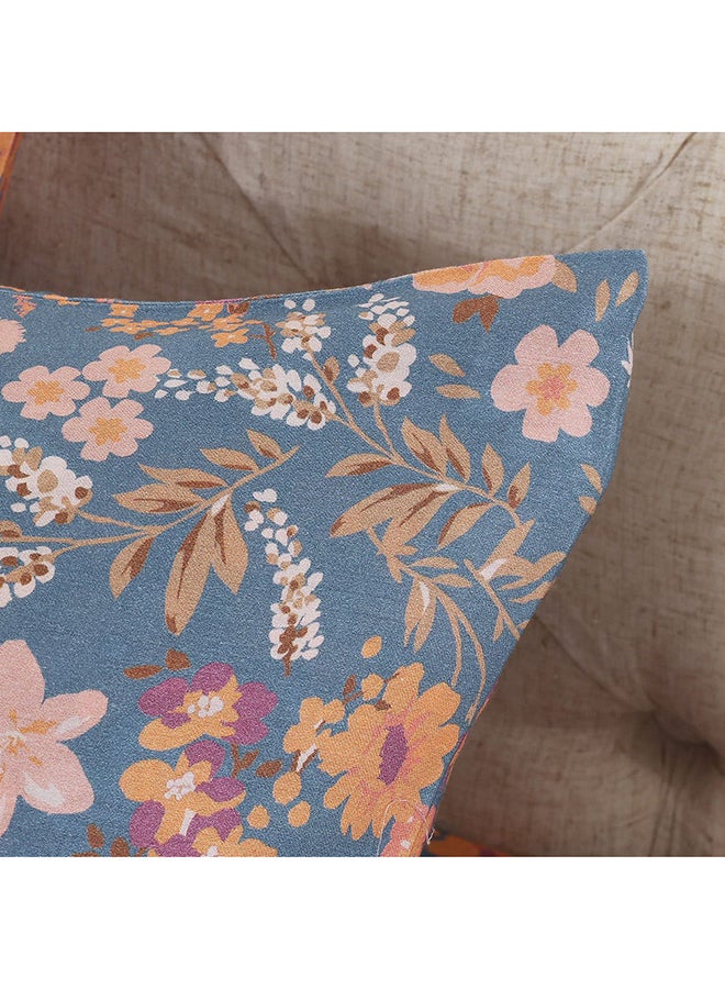 Florals Queen-Sized Duvet Cover Set, Multicolour - 200x200 cm