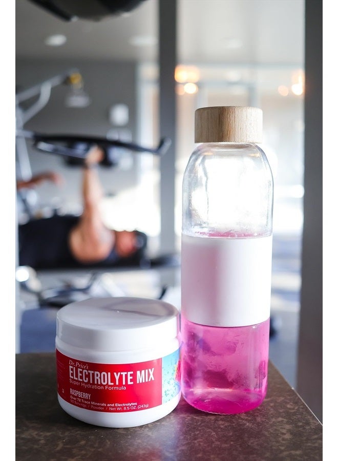 Electrolytes Powder No Sugar - Electrolyte Mix - Hydration Drink - Keto Electrolytes - Fasting Electrolytes - Water Enhancer, No Tablets, Non-GMO, Gluten Free, Sports Drink - 90 Servings Raspberry