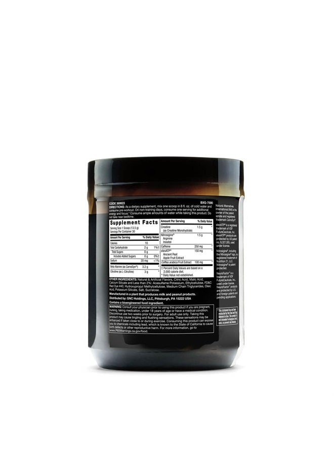 LIT | Clinically Dosed Pre-Workout Powder | Contains Caffeine, L-Citrulline, Beta-Alanine, and Nitric Oxide | Fruit Punch | 30 Servings