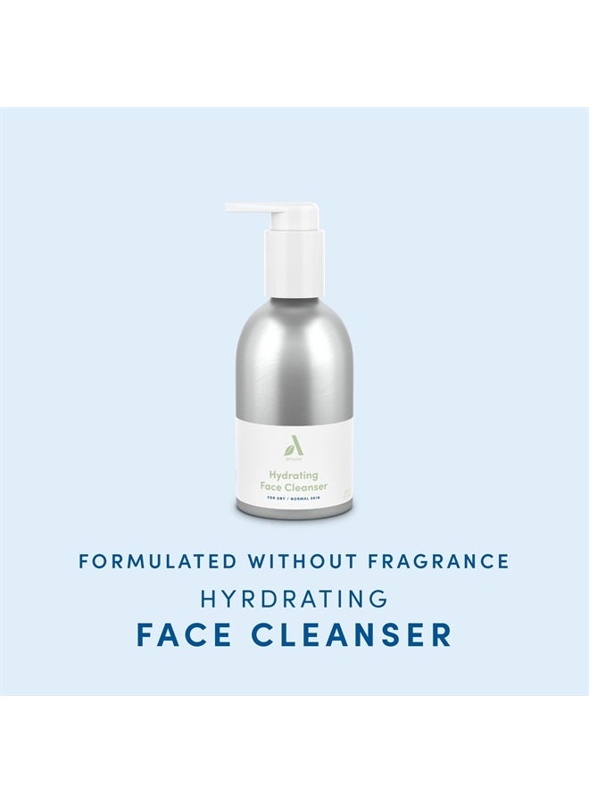 Hydrating Face Cleanser with Avocado & Sandalwood Oils, Vegan, Formulated without Fragrance, Dermatologist Tested, Dry to Normal Skin, 5.8 fl oz