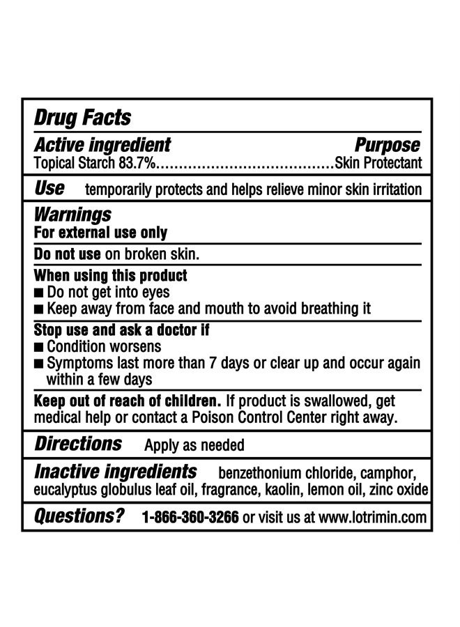 Daily Sweat & Odor Control Medicated Foot Powder - Antifungal Formula for Lasting Relief from Foot Odor, 6.25 Ounce (177 Grams)