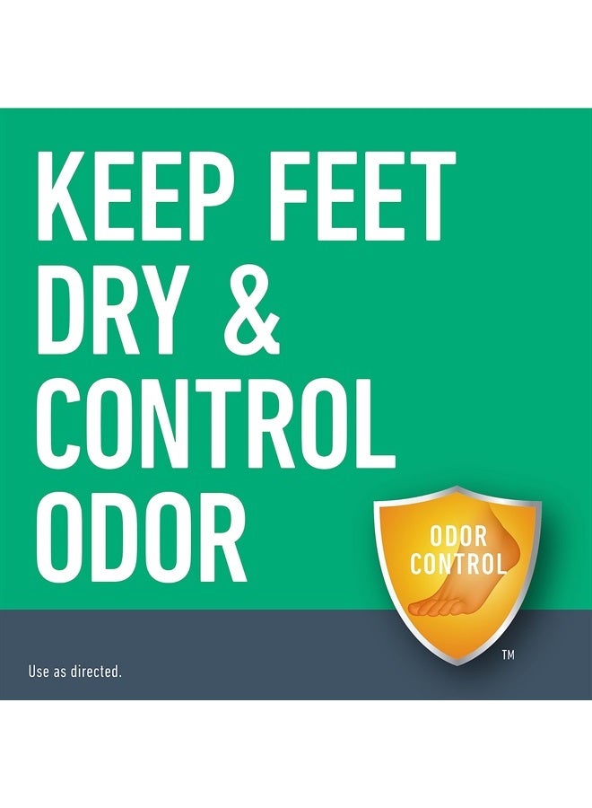 Daily Sweat & Odor Control Medicated Foot Powder - Antifungal Formula for Lasting Relief from Foot Odor, 6.25 Ounce (177 Grams)