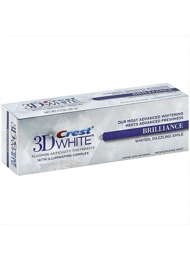 3D White Fluoride Anticavity Toothpaste 0.85 oz (Pack of 10)