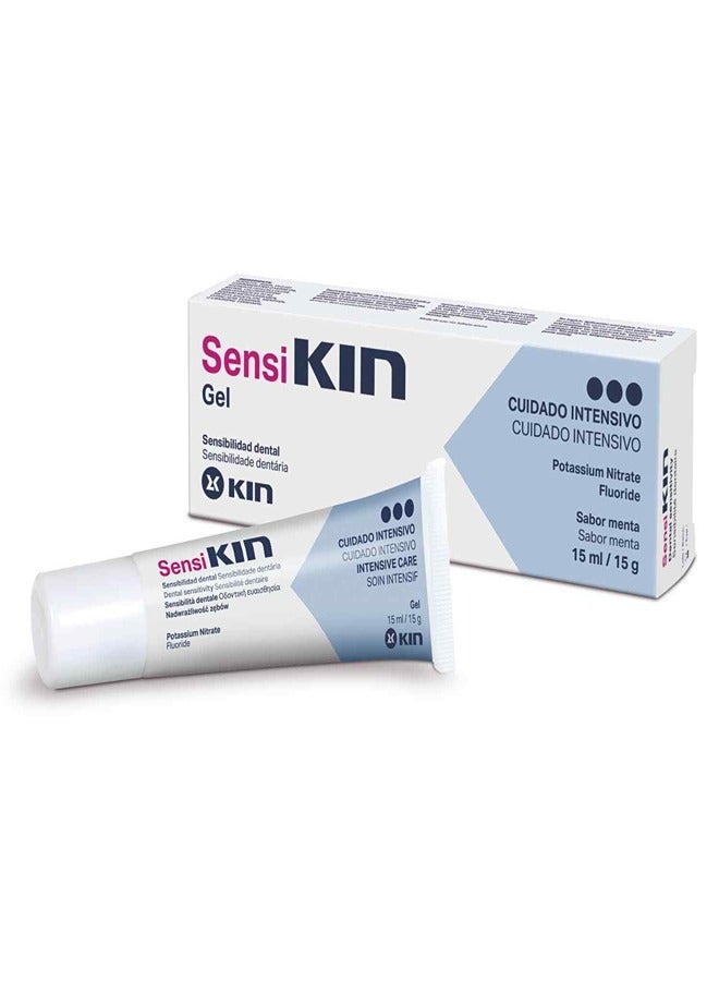 Kin Sensikin Dental Sensitivity Potassium Nitrate & Fluoride Gel Mint Flavor 15 ml