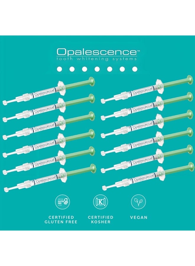 35% Gel Syringes Teeth Whitening - Refill Kit (6 Pack / 12 Syringes), Made by Ultradent, Carbamide Peroxide in Mint Flavor. Tooth Whitening 5197-12
