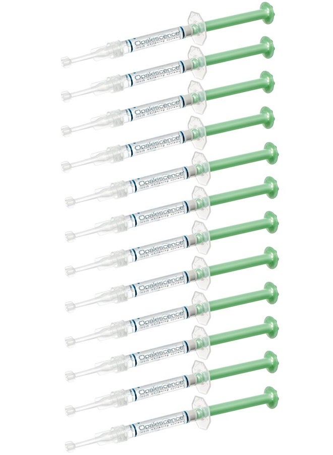 35% Gel Syringes Teeth Whitening - Refill Kit (6 Pack / 12 Syringes), Made by Ultradent, Carbamide Peroxide in Mint Flavor. Tooth Whitening 5197-12