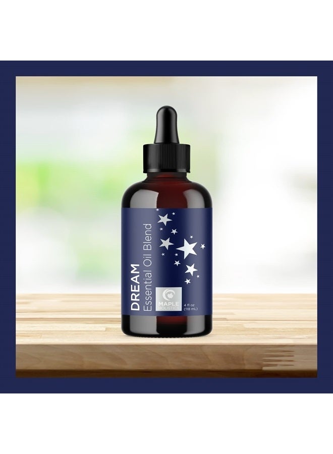Sleep Essential Oil Blend for Diffuser - Dream Essential Oil for Diffusers Aromatherapy and Wellness with Ylang-Ylang Clary Sage Roman Chamomile and Lavender Essential Oil for Nighttime Support 4oz
