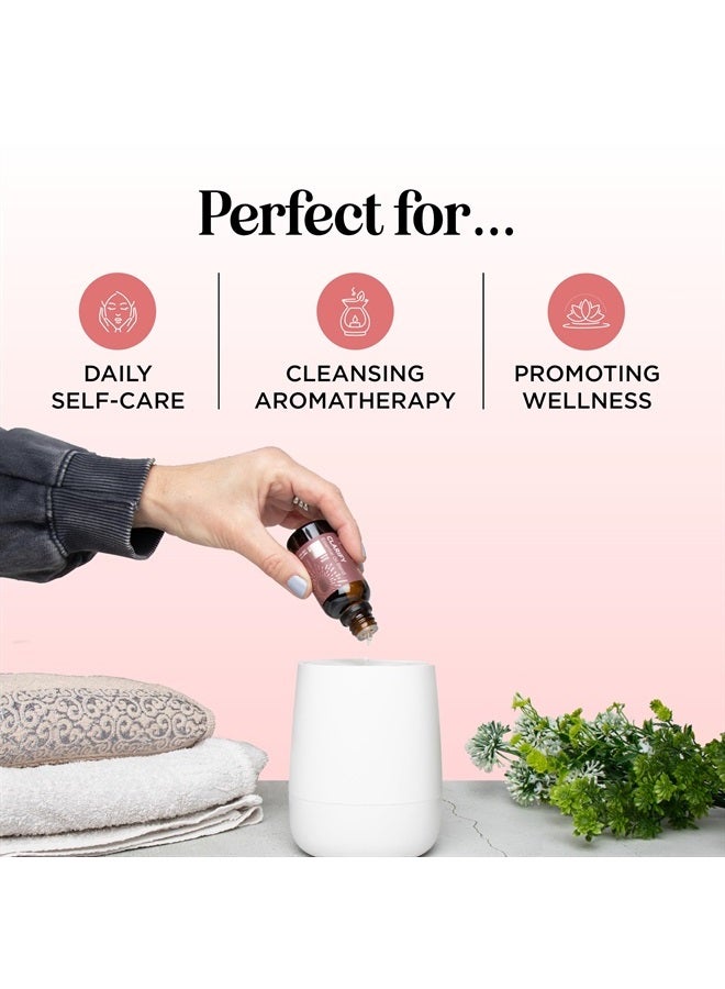 Clarify Headache Essential Oil Blend - Aromatherapy Blend Essential Oils for Diffusers for Home and Travel for Tension Headaches and Fogginess with Refreshing Peppermint Rosemary and Lavender Oils