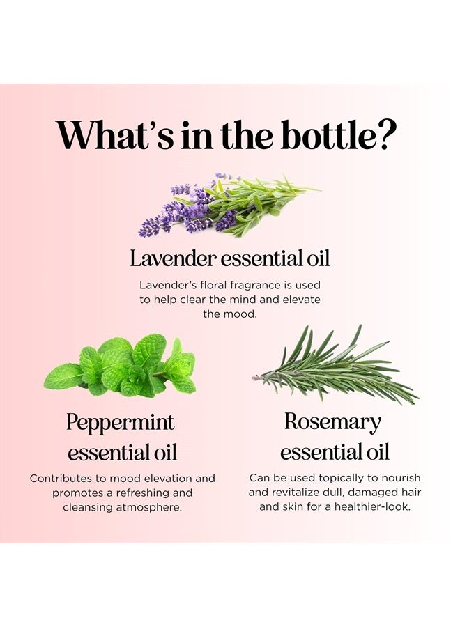 Clarify Headache Essential Oil Blend - Aromatherapy Blend Essential Oils for Diffusers for Home and Travel for Tension Headaches and Fogginess with Refreshing Peppermint Rosemary and Lavender Oils