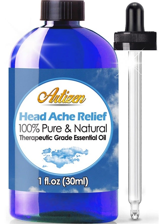 Head Relief Blend Essential Oil (100% Pure & Natural - Undiluted) Therapeutic Grade - Huge 1oz Bottle - Perfect for Aromatherapy, Relaxation, Skin Therapy & More!
