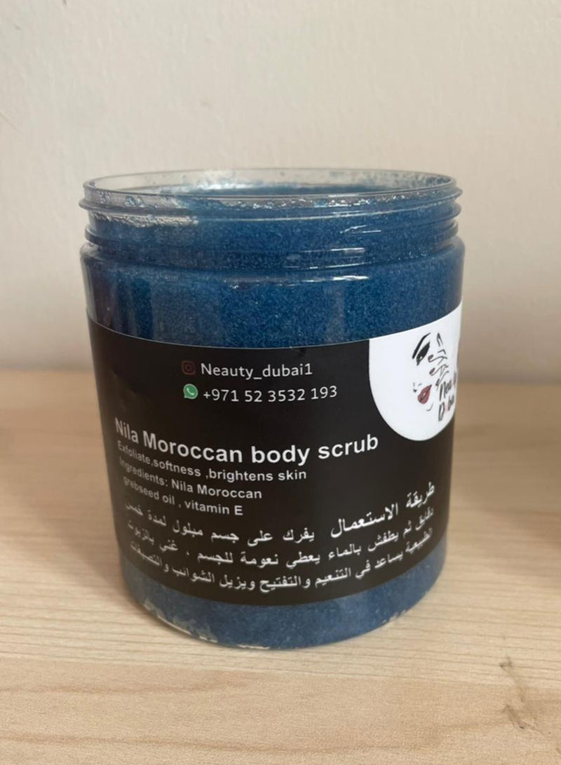 Moroccan Nila Body Scrub Blue 500grams