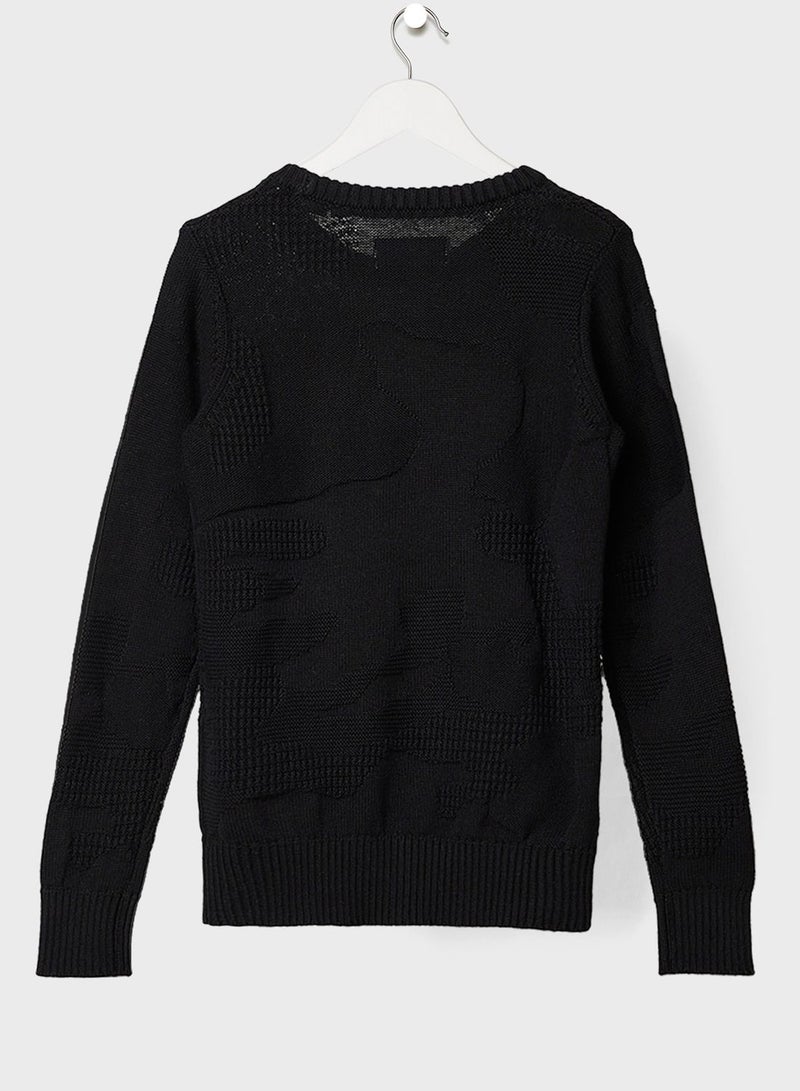 Kids Textured Sweater