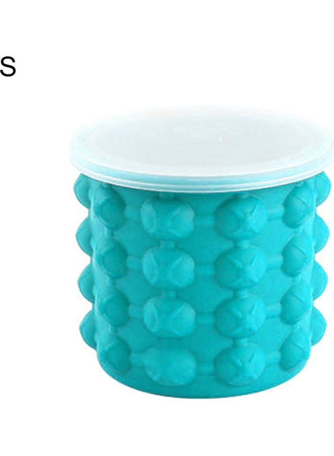 Eco-friendly Silicone Ice Bucket Mould Blue 11.5 x 10.5cm