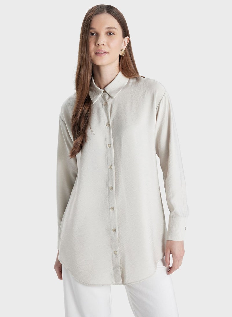 Relax Fit Long Sleeve Tunic