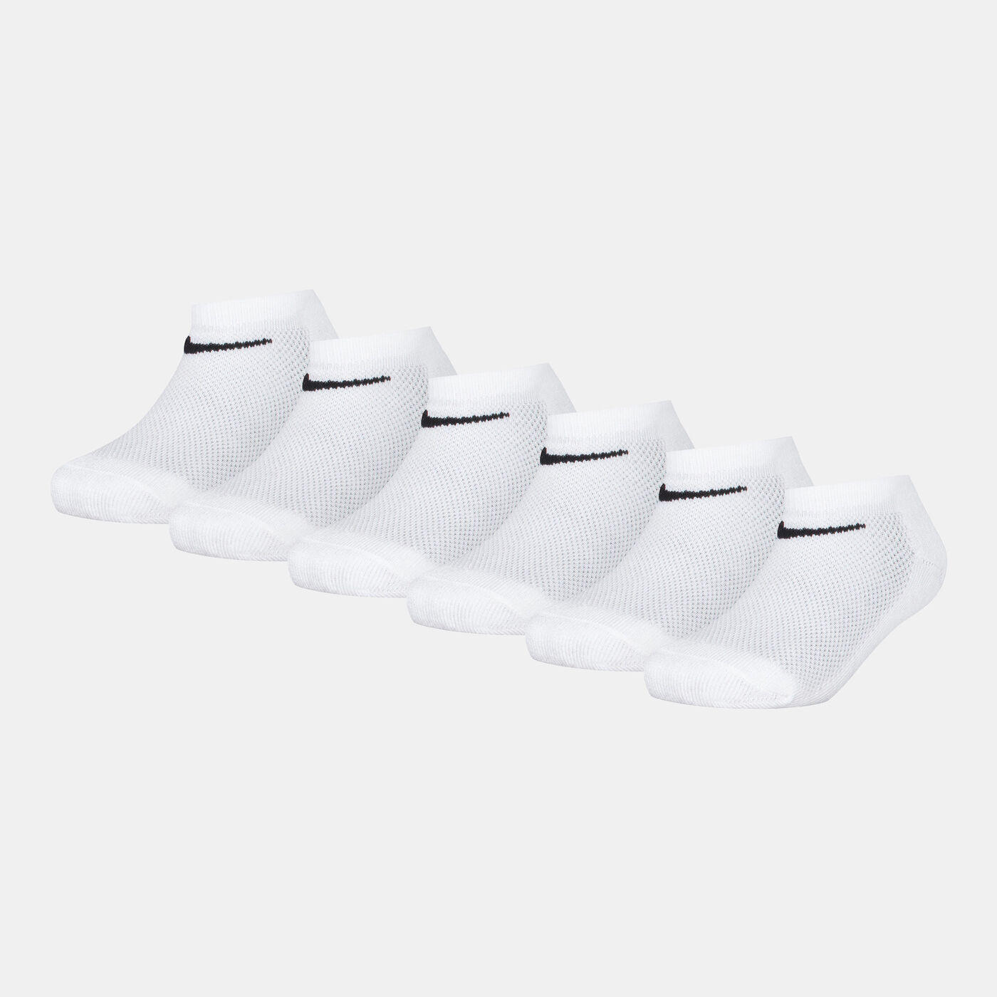 Kids' Cushioned No-Show Socks (6 Pairs)