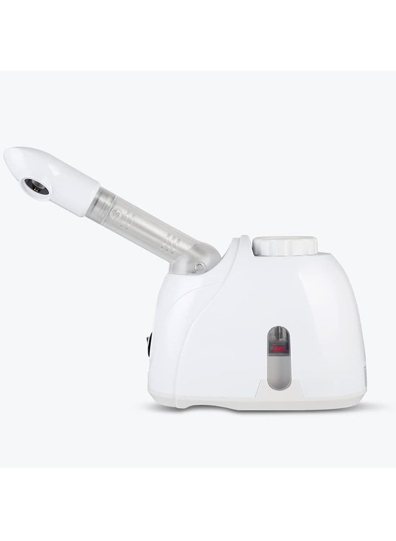 Professional Facial Steamer Facial Steamer with 360° Rotating Nozzle Sprayer Extendable Arm & Adjustable Nozzle for Sinuses Moisturizing Unclogs Pores or deep Cleaning Skin at Home or Salon, White