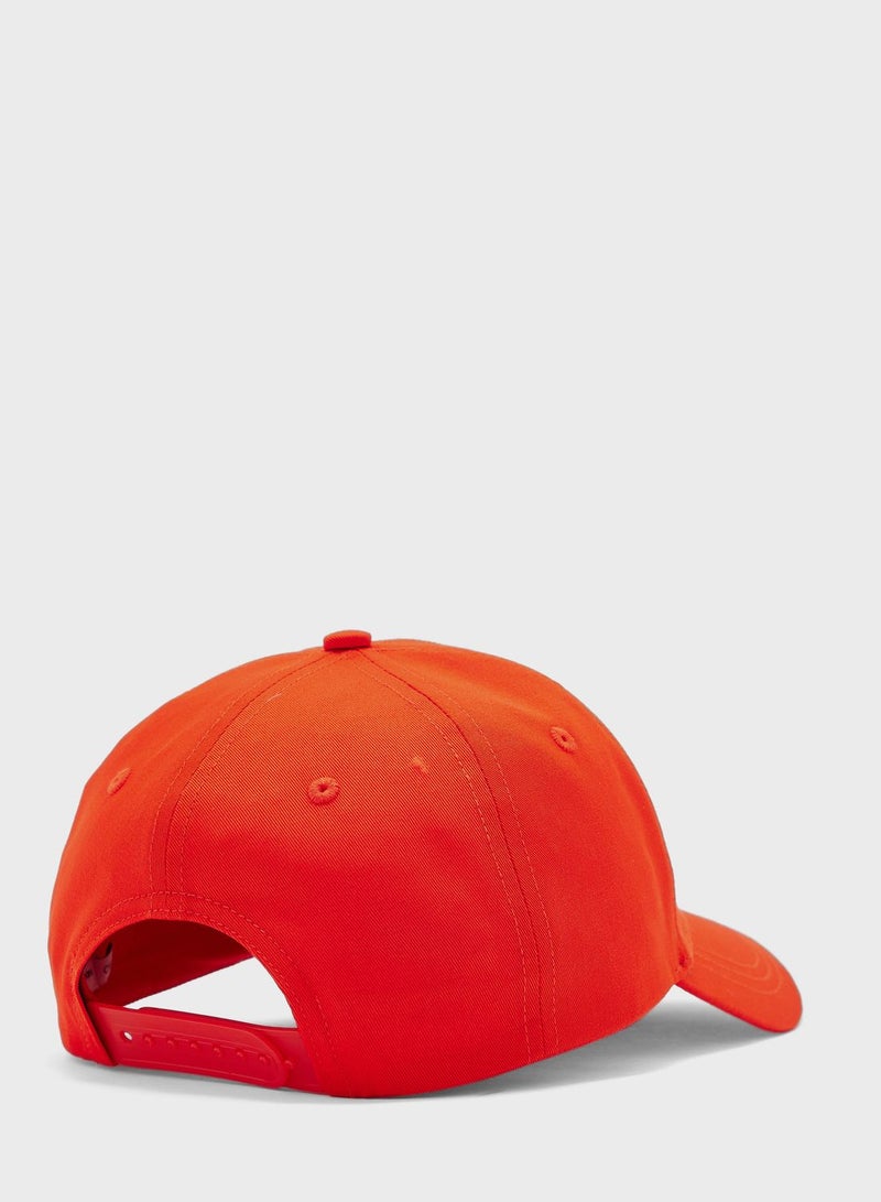 Monogram Detailed Curved Peak Cap